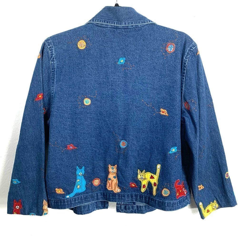 Vintage Cat Embroidered Jacket - Picture 11 of 12